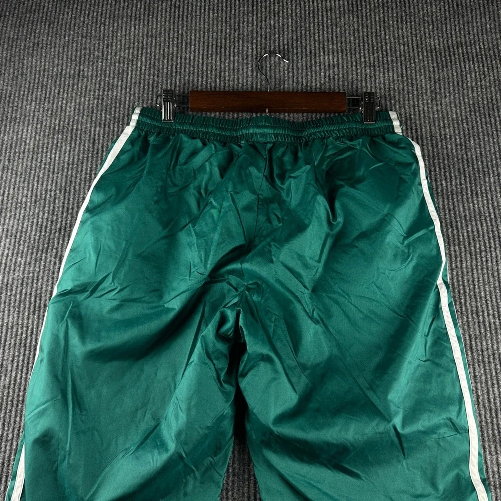 Adidas Originals Mens Green 3-Stripe Wind Track Pants CV4606 Emerald Green L